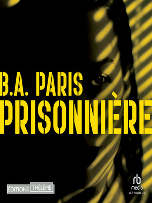 cover image of PRISONNIÈRE